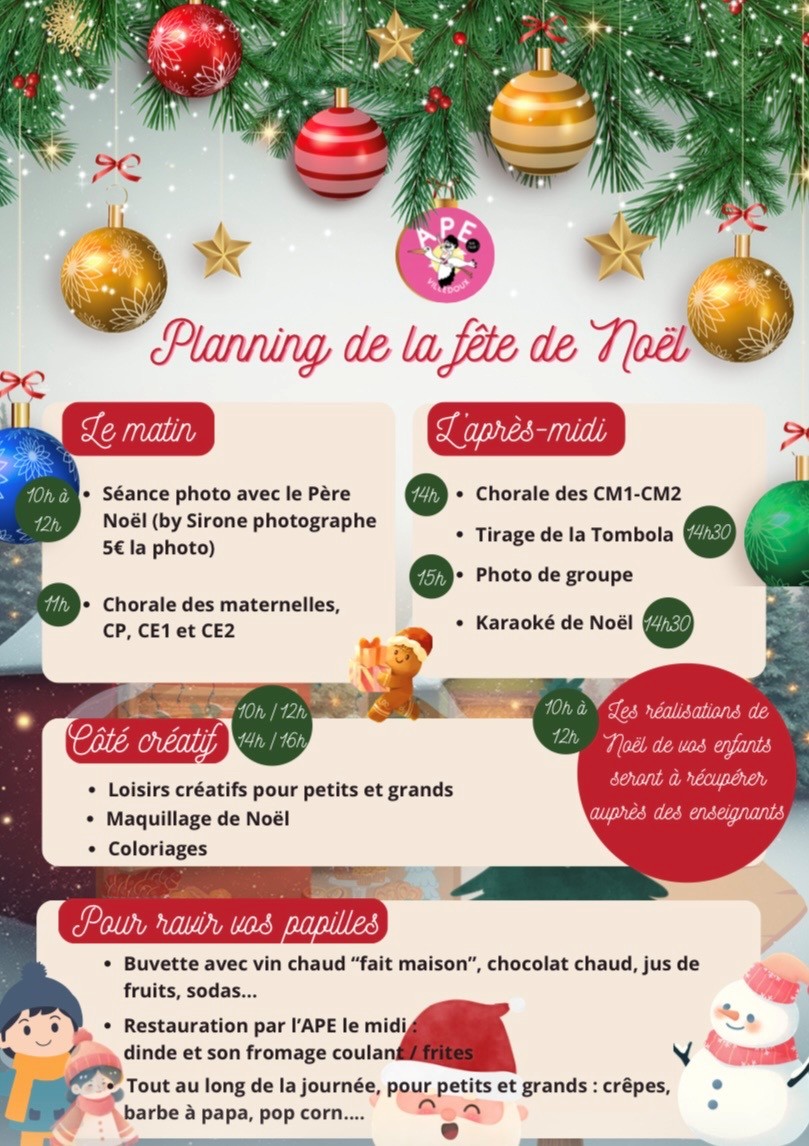 Affiche marché de noël